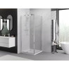 Mexen Exo-R sprchový kout otevíratelný 100 x 100 cm, průhledný, chrom - 819-100-100-01-00