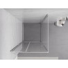 Mexen Exo-R sprchový kout otevíratelný 100 x 100 cm, průhledný, chrom - 819-100-100-01-00