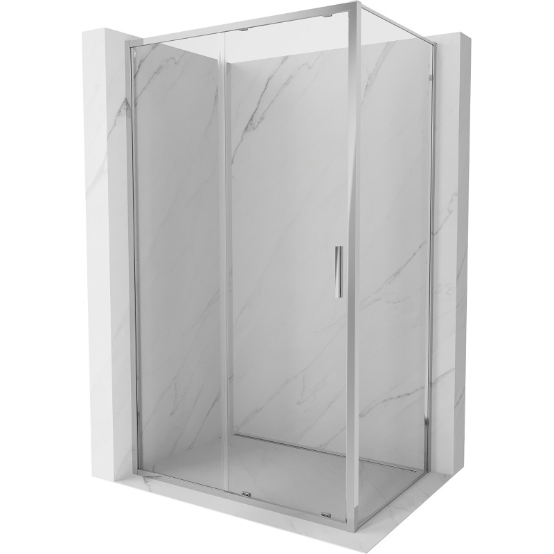 Mexen Exo-S posuvná sprchová kabina 90 x 85 cm, transparentní, chromová - 8151-090-085-01-00