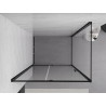 Mexen Exo-R sprchový kout s otočnými dveřmi 135 x 70 cm, transparentní, černý - 819-135-070-70-00