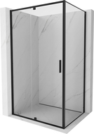 Mexen Exo sprchový kout otevírací 150 x 80 cm, transparentní, černý - 819-150-080-70-00