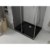 Mexen Lima skládací sprchový kout 90 x 120 cm, grafit, chrom + mísa Flat, černý - 856-090-120-01-40-4070