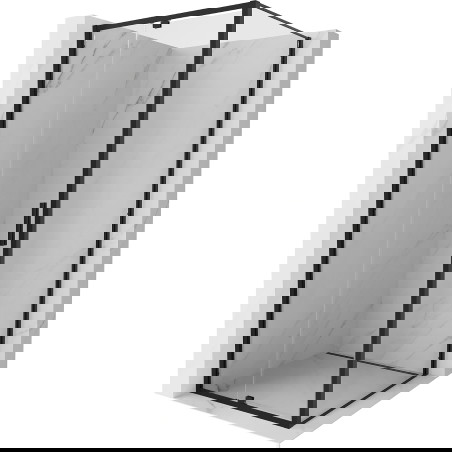 Mexen Exo otočné sprchové dveře 95 x 95 cm, průhledné, černé - 819-095-095-70-00