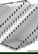 Mexen Exo sprchová kabina s otočnými dveřmi 120 x 100 cm, průhledná, černá - 819-120-100-70-00