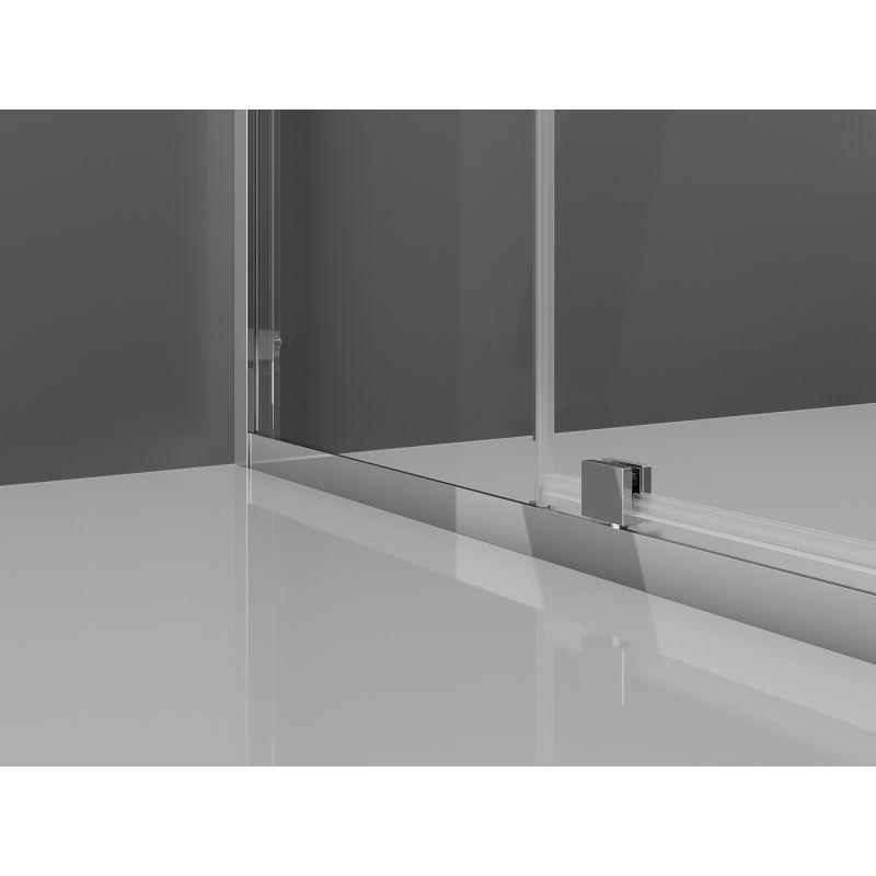 Mexen Exo čtvercová sprchová kabina s otočnými dveřmi 90 x 90 cm, transparentní, chrom - 8110-090-090-01-00