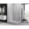 Mexen Exo-BR sprchový kout otevírací 100 x 70 cm, průhledný, chrom - 8181-100-070-01-00