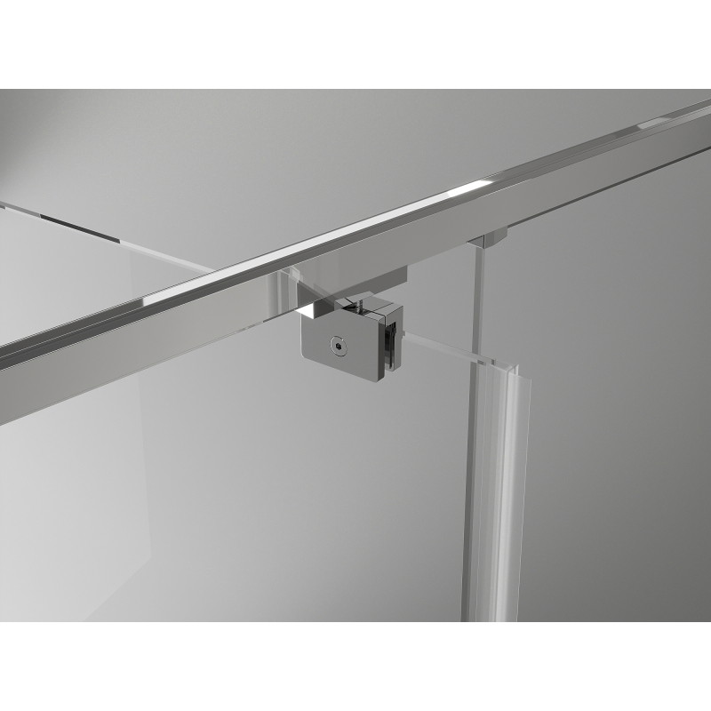 Mexen Exo-BR sprchový kout otevírací 100 x 70 cm, průhledný, chrom - 8181-100-070-01-00