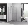 Mexen Exo-BR sprchový kout otevírací 75 x 75 cm, transparentní, chrom - 8181-075-075-01-00