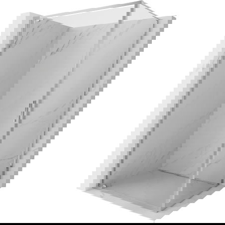 Mexen Exo sprchový kout s otevíracími dveřmi 100 x 90 cm, průhledný, chrom - 8181-100-090-01-00