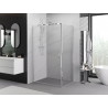 Mexen Exo-BR sprchový kout otočný 75 x 100 cm, transparentní, chrom - 8181-075-100-01-00