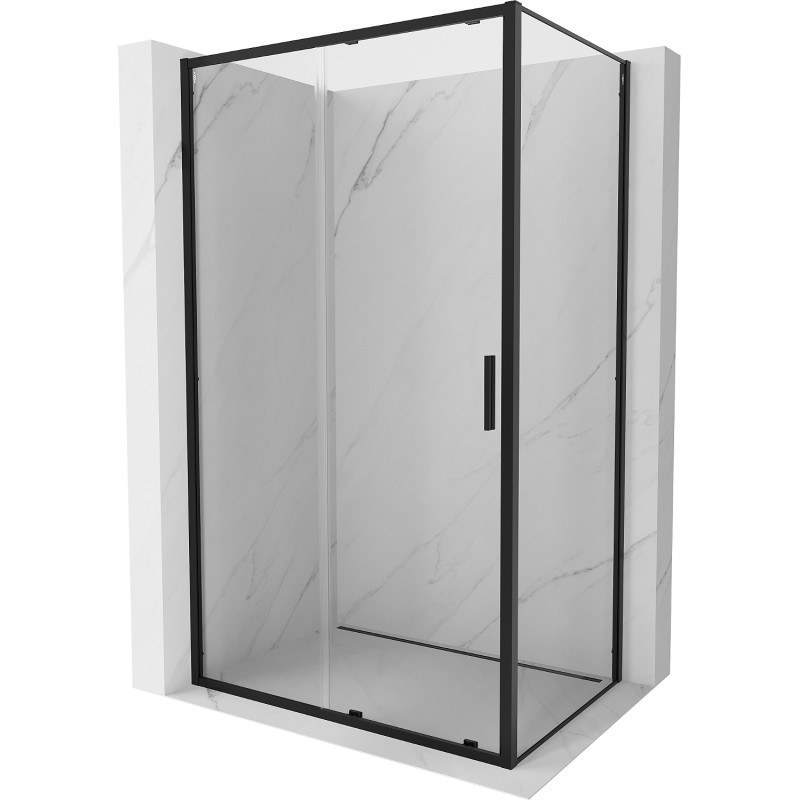 Mexen Exo-S posuvná sprchová kabina 105 x 70 cm, transparentní, černá - 8151-105-070-70-00