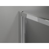 Mexen Exo-B Duo sprchový kout s jednokřídlými dveřmi 100 x 90 cm, transparentní, chrom - 814-100-090-01-00