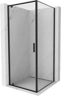 Mexen Exo-BR sprchový kout sklápěcí 75 x 75 cm, transparentní, černý - 8181-075-075-70-00