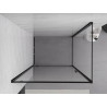 Mexen Exo-BR sprchový kout otevírací 90 x 75 cm, transparentní, černý - 8181-090-075-70-00