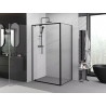 Mexen Exo-BR sprchový kout otevírací 85 x 90 cm, transparentní, černý - 8181-085-090-70-00