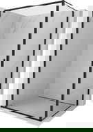 Mexen Exo sprchový kout otevírací 90 x 100 cm, transparentní, černý - 8181-090-100-70-00