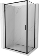 Mexen Exo-S zasouvací sprchový kout 120 x 80 cm, transparentní, černý - 8151-120-080-70-00