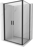 Mexen Exo-B Duo sprchový kout otočný 100 x 80 cm, transparentní, černý - 814-100-080-70-00
