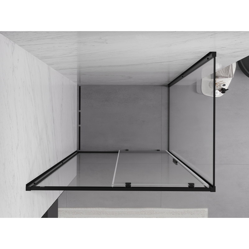Mexen Exo-S posuvná sprchová kabina 110 x 90 cm, transparentní, černá - 8151-110-090-70-00