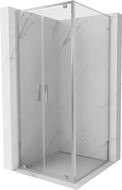 Mexen Exo sprchový kout kyvný 90 x 90 cm, transparentní, chrom - 8182-090-090-01-00