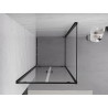 Mexen Exo-BR Duo sprchový kout otevírací 100 x 100 cm, průhledný, černý - 8182-100-100-70-00