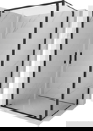 Mexen Exo sprchový kout otočný 100 x 85 cm, transparentní, černý - 8182-100-085-70-00