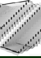 Mexen Exo posuvná sprchová kabina 150 x 100 cm, průhledná, černá - 8151-150-100-70-00