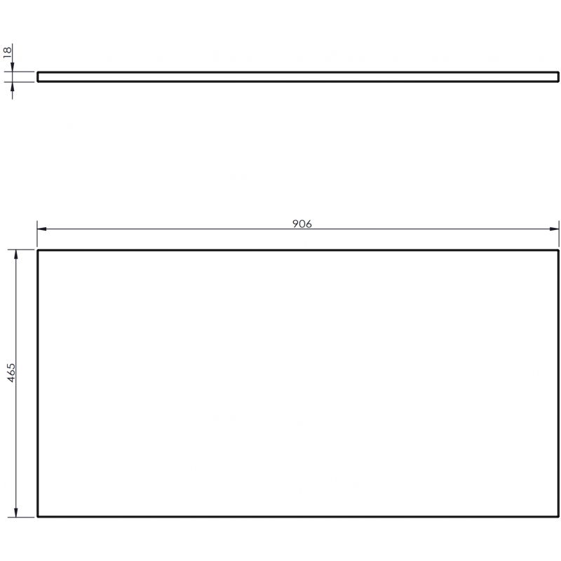 Mexen Uni nástěnný nábytek 90 cm, šedý mat - 91AXX-0904-464-18-62