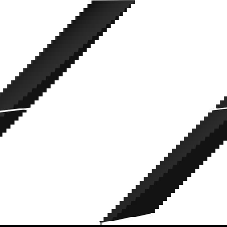 Mexen Orio přední část k tělu koupelnové skříňky 35 x 80 cm (2 ks), černý lesk - 91A11-1600-300-2-70