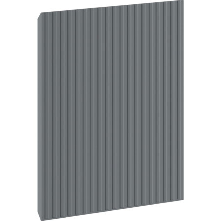 Mexen Rivel přední strana rýhovaná pro skříňku do koupelny 45 x 43,5 cm, matná grafitová - 91A21-0450-470-1-66