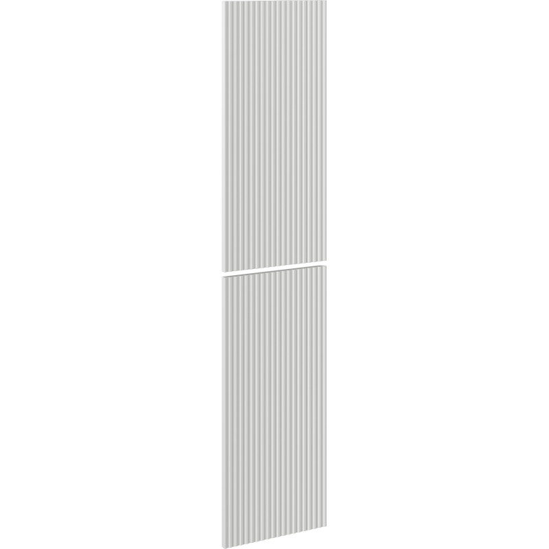 Mexen Rivel přední panel s drážkami pro skříňku do koupelny 35 x 80 cm (2 ks), šedý mat - 91A21-1600-300-2-62