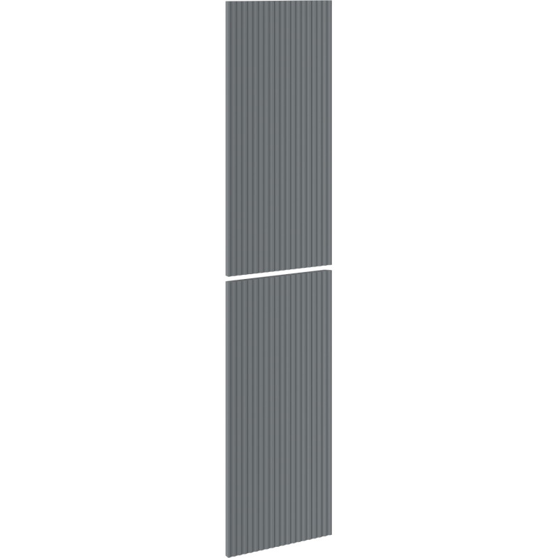 Mexen Rivel čelní plocha rýhovaná pro korpus koupelnové skříňky 35 x 80 cm (2 ks), grafit mat - 91A21-1600-300-2-66