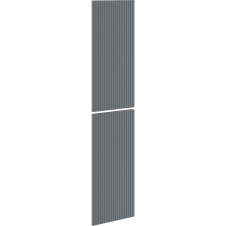 Mexen Rivel čelní plocha rýhovaná pro korpus koupelnové skříňky 35 x 80 cm (2 ks), grafit mat - 91A21-1600-300-2-66