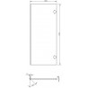 Mexen Rivel čelní plocha rýhovaná pro korpus koupelnové skříňky 35 x 80 cm (2 ks), grafit mat - 91A21-1600-300-2-66