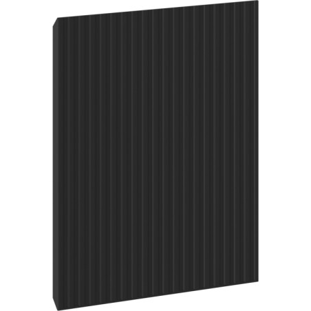 Mexen Rivel přední panel s drážkováním pro tělo koupelnové skříňky 45 x 43,5 cm, černý mat - 91A21-0450-470-1-71