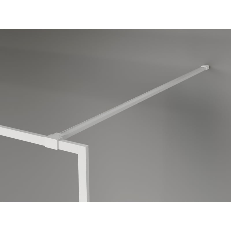 Mexen Kioto-F sprchová stěna Walk-in s rámem 160 x 202 cm, transparentní 8 mm, bílá - 800-160-104-20-00