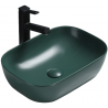 Mexen Rita umyvadlo na desku 45 x 32 cm, tmavě zelená matná - 21084547