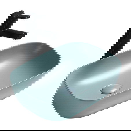 Mexen Rita umyvadlo na desku 45 x 32 cm, světle zelená mat - 21084548