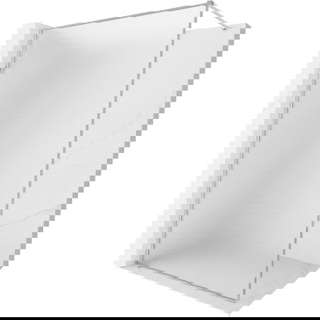 Mexen Kioto-F Walk-in sprchová stěna s rámem 80 x 202 cm, matné sklo 8 mm, chrom - 800-080-104-01-30