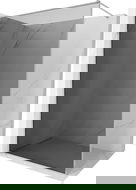 Mexen Kioto-F sprchová stěna Walk-in s rámem 90 x 202 cm, grafit 8 mm, chrom - 800-090-104-01-40