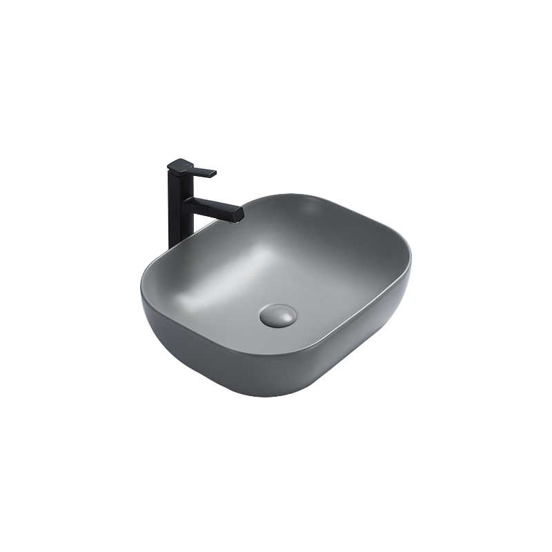 Mexen Rita umyvadlo na desku 45 x 32 cm, světle šedá mat - 21084561