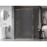 Mexen Kioto-F sprchová stěna Walk-in s rámem 90 x 202 cm, matná 8 mm, zlatá - 800-090-104-50-30