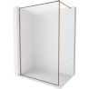 Mexen Kioto-F sprchová zástěna Walk-in s rámem 70 x 202 cm, mat 8 mm, růžové zlato - 800-070-104-60-30