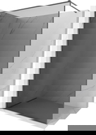 Mexen Kioto-F sprchová stěna Walk-in s rámem 70 x 202 cm, grafitová 8 mm, gun metal - 800-070-104-95-40