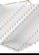 Mexen Kioto-F sprchová stěna Walk-in s rámem 80 x 202 cm, matné sklo 8 mm, kartáčovaná měď - 800-080-104-65-30