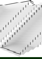 Mexen Kioto-F sprchová stěna Walk-in s rámem 100 x 202 cm, matná 8 mm, černá - 800-100-104-70-30