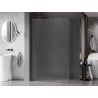 Mexen Kioto-F sprchová stěna Walk-in s rámem 90 x 202 cm, matné 8 mm, gun gray kartáčovaný - 800-090-104-66-30