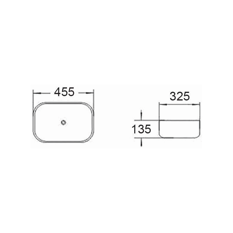 Mexen Rita umyvadlo na desku 45 x 32 cm, světle šedá mat - 21084561