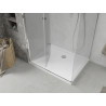 Mexen Lima skládací sprchová kabina 110 x 100 cm, transparentní, chrom + vanička Flat - 856-110-100-01-00-4010