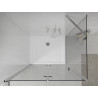 Mexen Lima sprchový kout skládací 120 x 80 cm, transparentní, chrom + sprchová vanička Flat - 856-120-080-01-00-4010